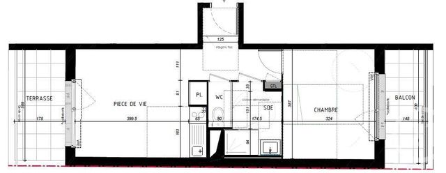 Appartement T2 à vendre - 2 pièces - 40.85 m2 - RENNES - 35 - BRETAGNE - Century 21 Reine Immobilier