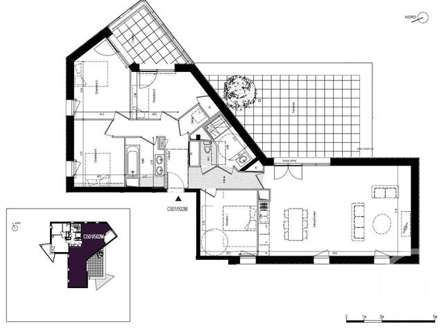 Appartement T5 à vendre - 5 pièces - 113.4 m2 - RENNES - 35 - BRETAGNE - Century 21 Reine Immobilier