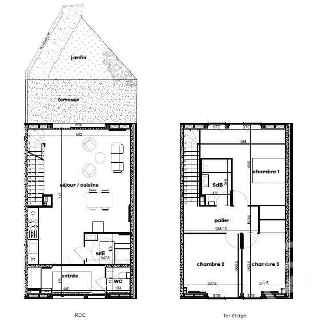 maison à vendre - 4 pièces - 100.0 m2 - RENNES - 35 - BRETAGNE - Century 21 Reine Immobilier