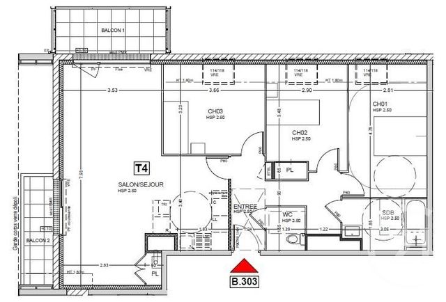 Appartement T4 à vendre - 4 pièces - 83.4 m2 - LE RHEU - 35 - BRETAGNE - Century 21 Reine Immobilier