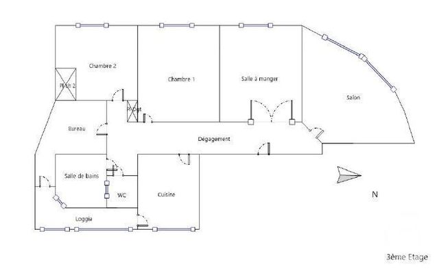 Appartement T4 à vendre - 4 pièces - 112.76 m2 - RENNES - 35 - BRETAGNE - Century 21 Reine Immobilier