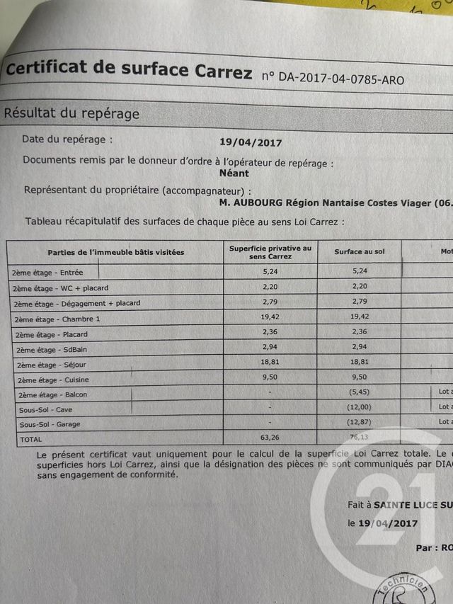Appartement T3 à vendre - 3 pièces - 62.84 m2 - RENNES - 35 - BRETAGNE - Century 21 Reine Immobilier